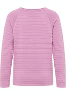 Round Neck Rib Jumper - Lilac