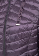 quilted jacket with hood - Lavender