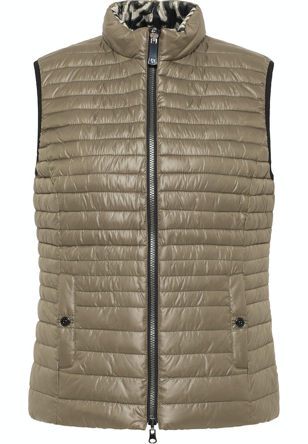 Quilted Gilet - Khaki
