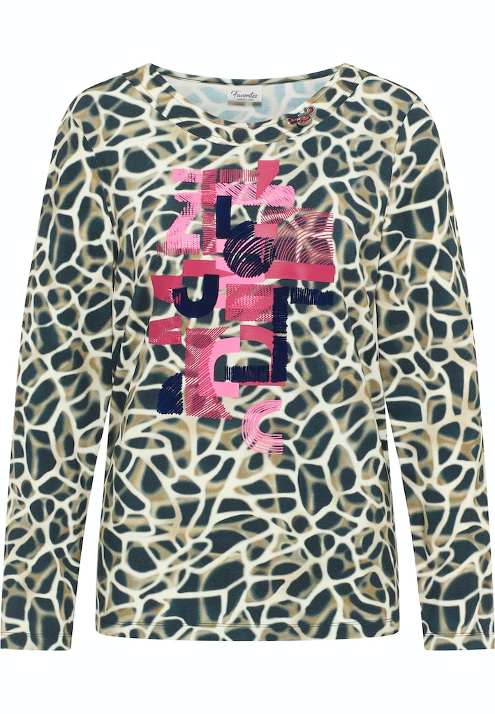 All Over Print T-Shirt - Navy