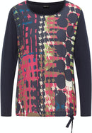 Front Print T-Shirt - Navy