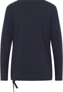 Front Print T-Shirt - Navy