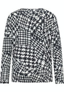 Long Sleeve Print T-Shirt - Black