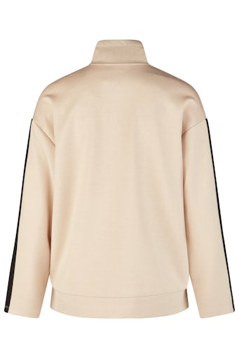 Drawstring Zip Sweatshirt - Biscuit