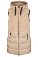 Hooded Gilet - Latte Macchiato