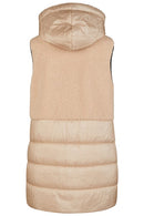 Hooded Gilet - Latte Macchiato
