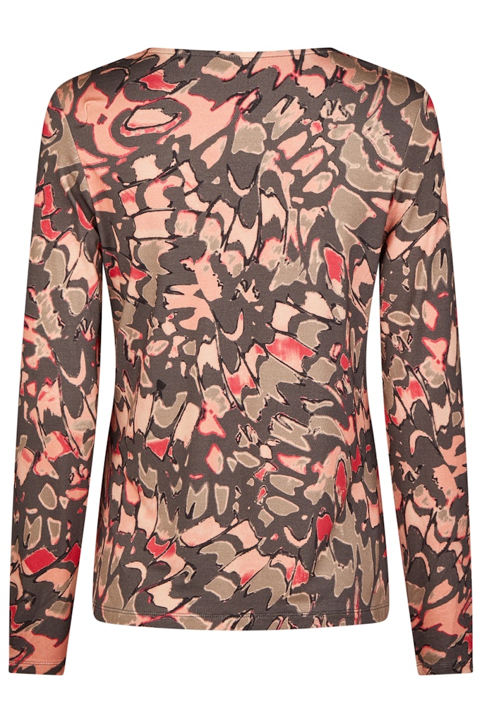 Barbara Lebek Long Sleeve Print T-Shirt - Taupe