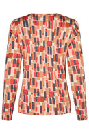 MULTI PRINT TOP - Coral