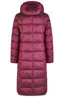 Hooded Down Coat - Wild Berry
