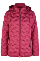 Hooded Quilted Jacket - Wild Berry