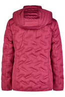 Hooded Quilted Jacket - Wild Berry