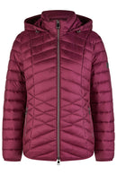 HOODED JACKET - Plum