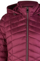HOODED JACKET - Plum
