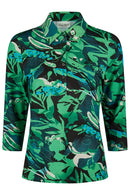 GREEN/BLACK POLO SHIRT - Black/green