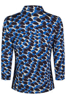 CIRCLE PRINT TOP - Navy