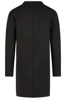 Long Button Cardigan - Black