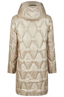 Hooded Down Coat - Sand