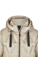 Hooded Down Coat - Sand