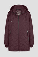 Quilted Jacket - Burgundy
