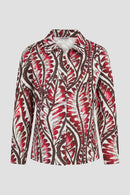 Theme 2 Jersey Blouse - Dark Berry