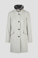Faux Fur Short Coat - Grey