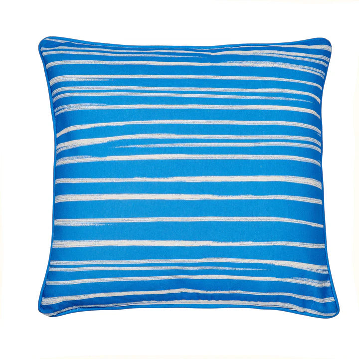 Beach Huts Outdoor Cushion 43 x 43CM - Blue