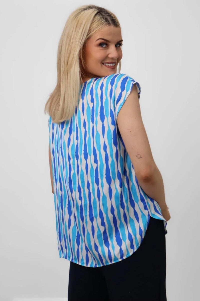 Becky Blouse - Blue Turquoise