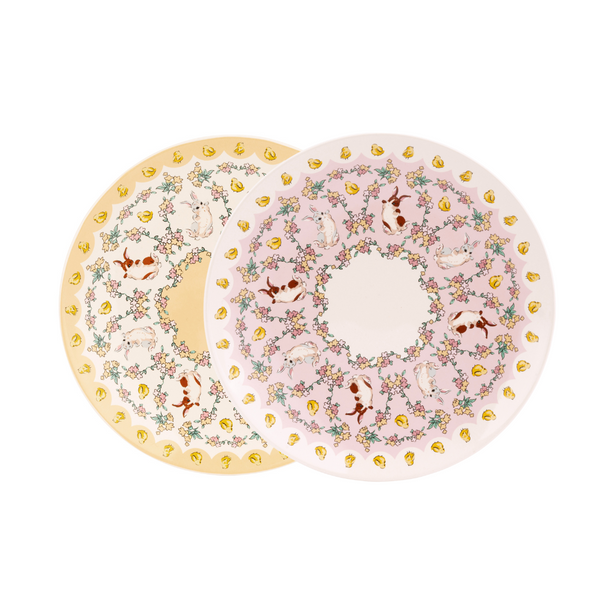 Easter Bunny Set of Two Plates