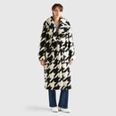 Be Optical Houndstooth Teddy Coat - Black/white