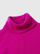 Basic Turtle Neck Jumper - Cyclamen