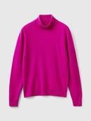 Basic Turtle Neck Jumper - Cyclamen