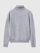 Basic Turtle Neck Jumper - Grey