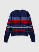 Be Sailor Stripe Cardigan - Navy