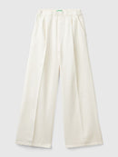 Core Elastic Waist Trouser - Cream