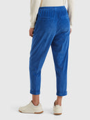 Velvet Cord Chino - Airforce Blue