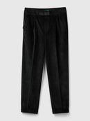 Velvet Cord Chino - Black