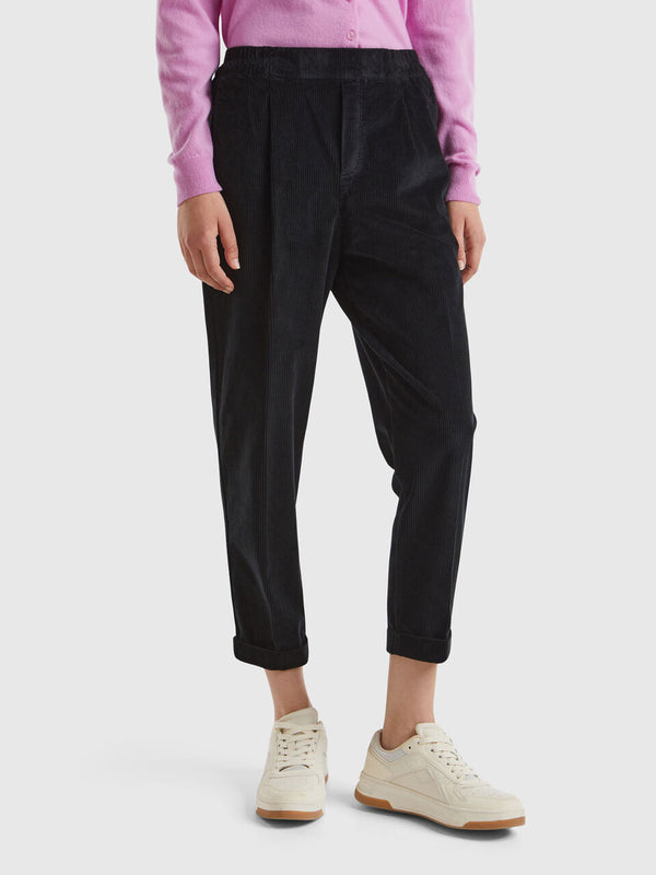 Velvet Cord Chino - Black