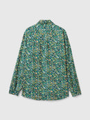 All Over Print Shirt - Navy/grey Floral