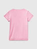 Cotton Round Neck Jumper - Pink