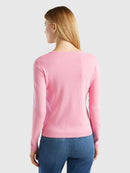 Basic Woman Cardigan - Pink