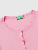 Basic Woman Cardigan - Pink