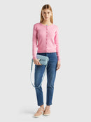 Basic Woman Cardigan - Pink