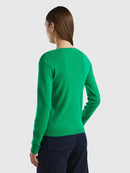 Basic Woman Cardigan - Green