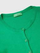 Basic Woman Cardigan - Green