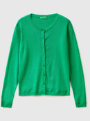 Basic Woman Cardigan - Green