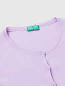 Basic Woman Cardigan - Lilac