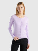 Basic Woman Cardigan - Lilac