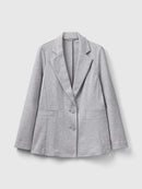 Basic Spring Jersey Blazer - Grey