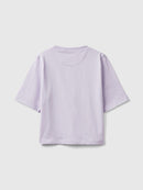 Basic Round Neck T-Shirt - Lilac