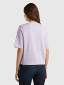 Basic Round Neck T-Shirt - Lilac